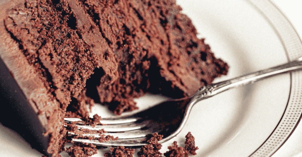 Freshly baked chocolate cake