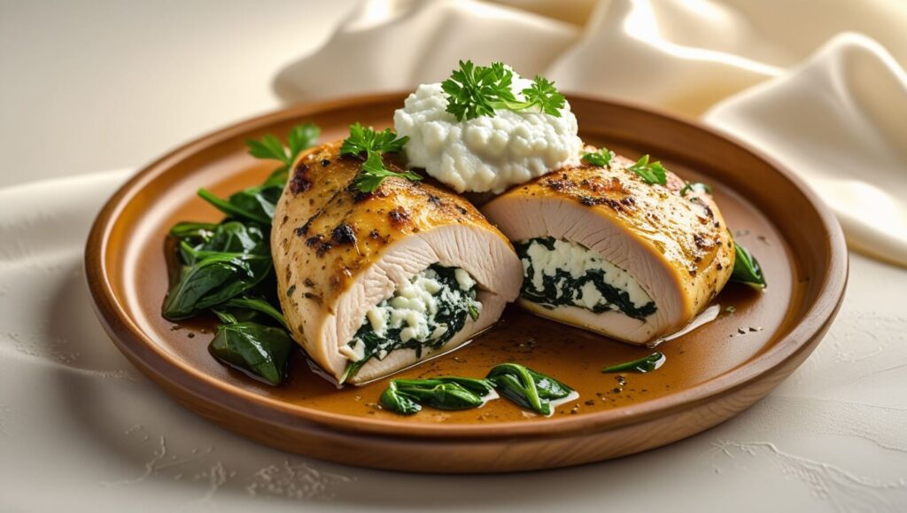 Stuffed Chicken Breasts with Spinach and Ricotta