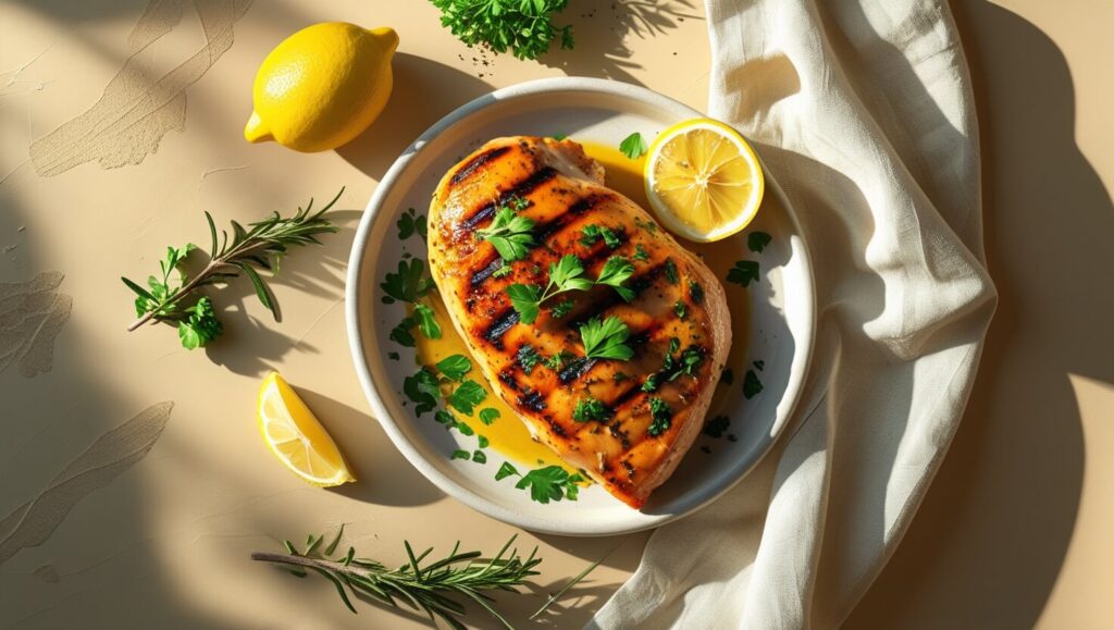 Easy Grilled Lemon Herb Chicken Breast