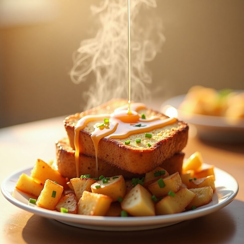 French toast with syrup 