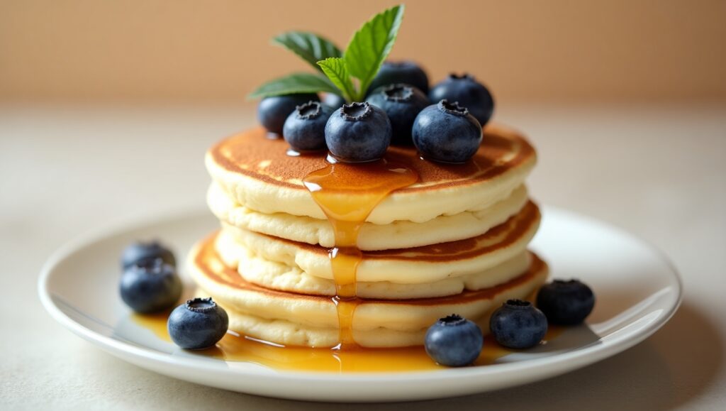 blueberries pancake