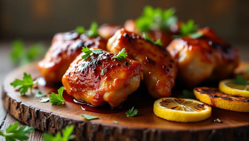 BBQ Glazed Chicken Thigh recipe