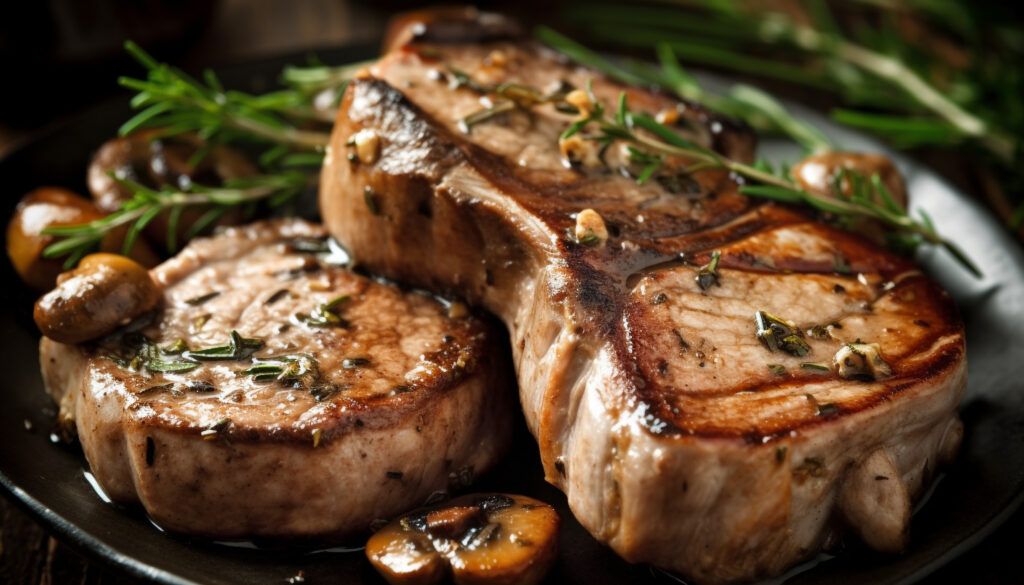 A flavorful pork chop dish for dinner