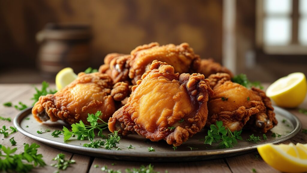 Crispy Fried Chicken Thighs