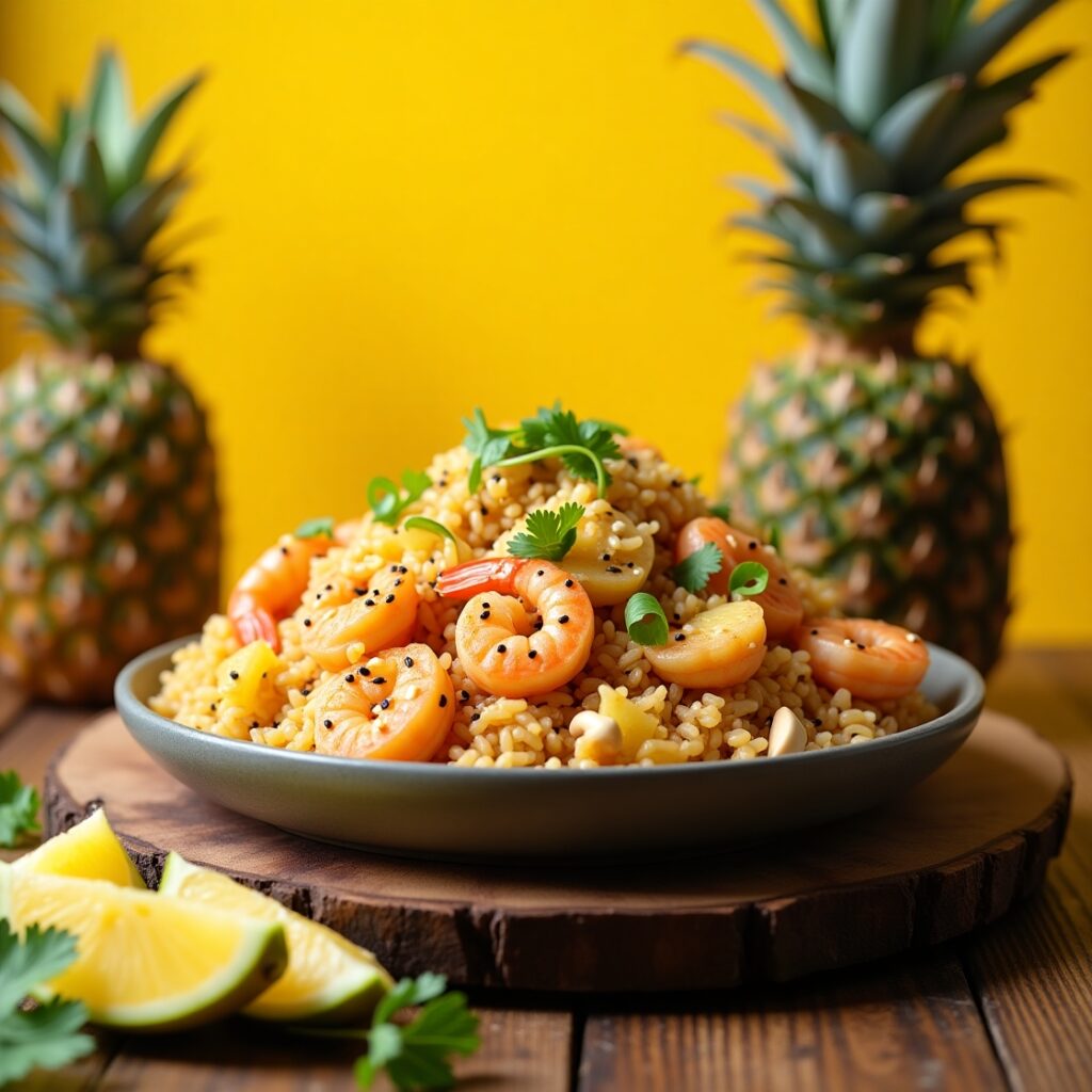 Fried rice pinapple