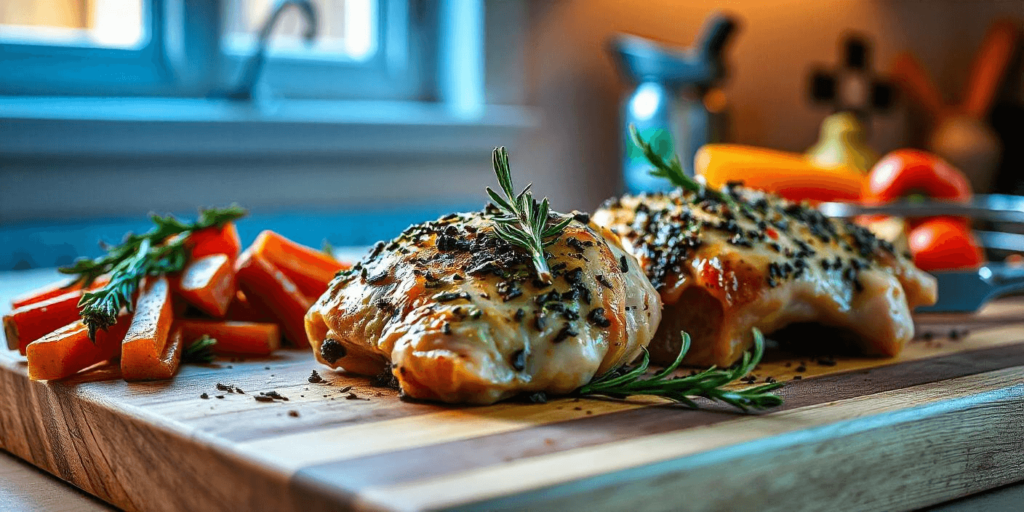 Herb Crusted Chicken Thighs