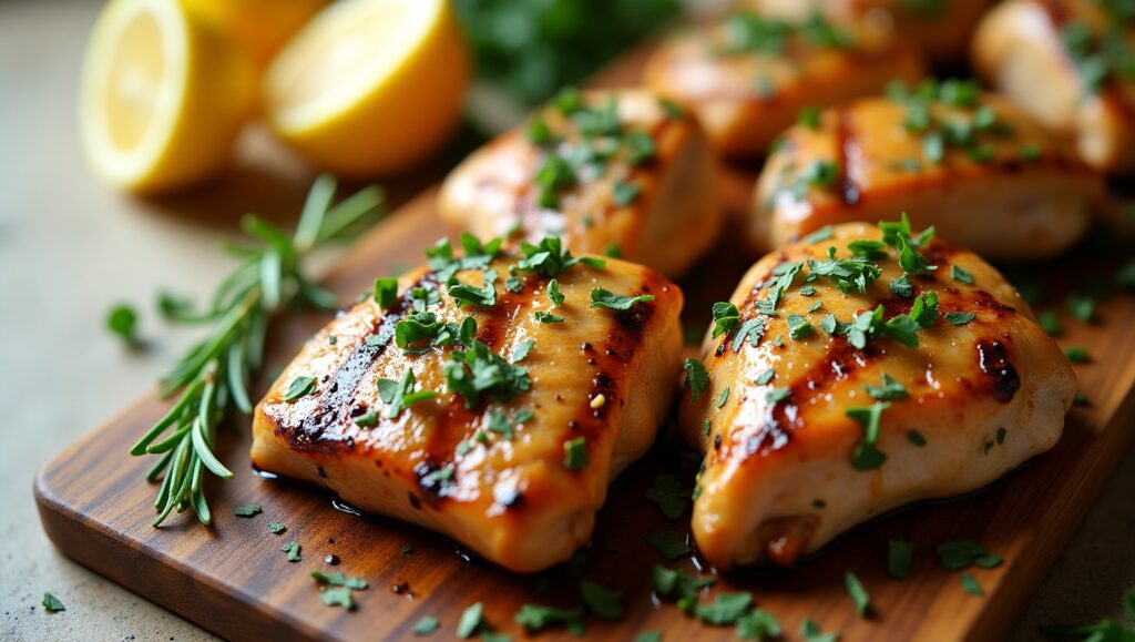 Lemon Herb Grilled Chicken Thigh recipe