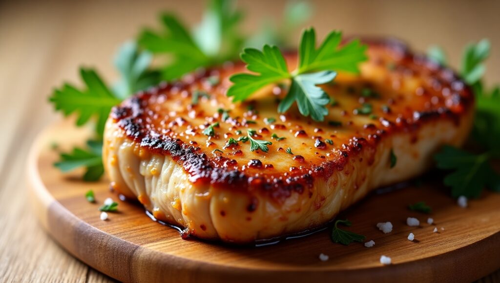 Pork chop recipe with a golden crust