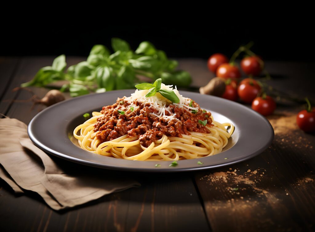 Low-calorie pasta with fresh herbs