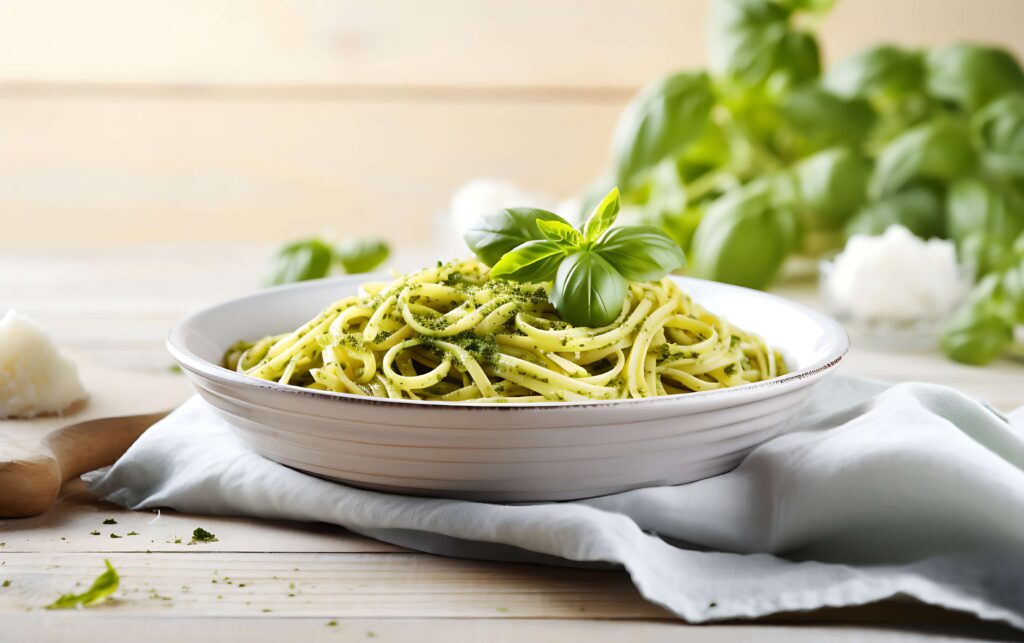 delicious-pesto-pasta-plate