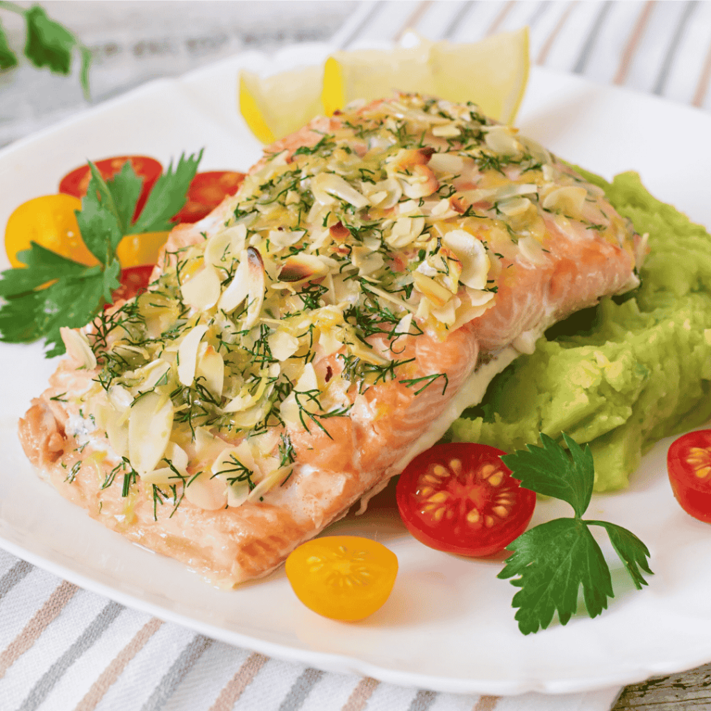 A delicious serving of salmon cooked to perfection, showcasing the flavors of irresistible salmon recipes.