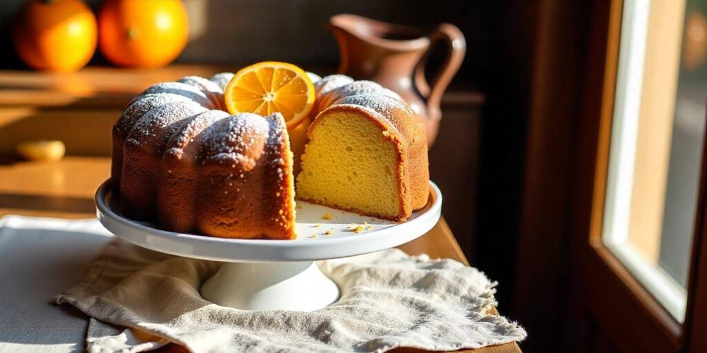 Homemade orange cake made easy with fresh ingredients