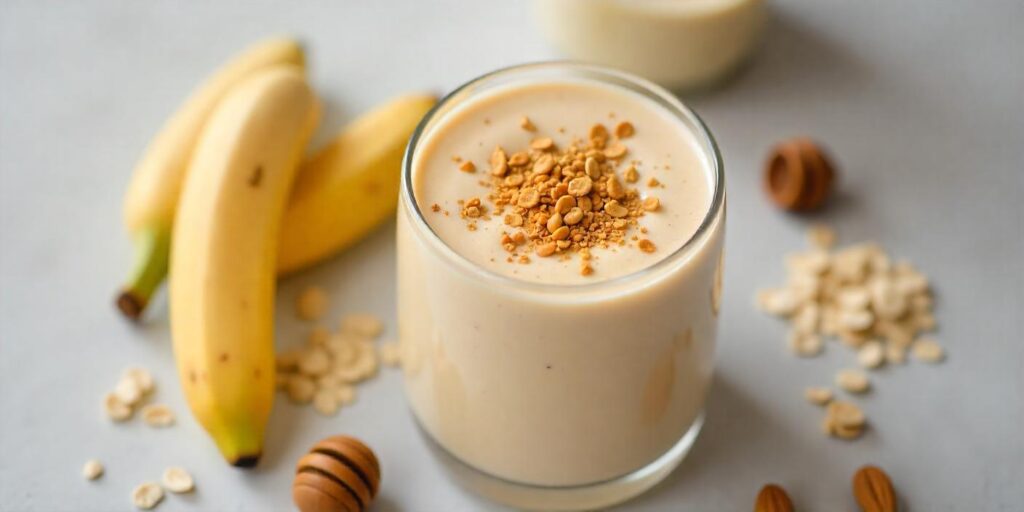 A creamy banana smoothie 