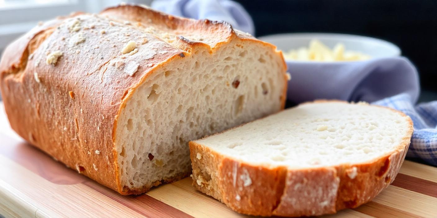 Soft and chewy sourdough slices ready for sandwiches
