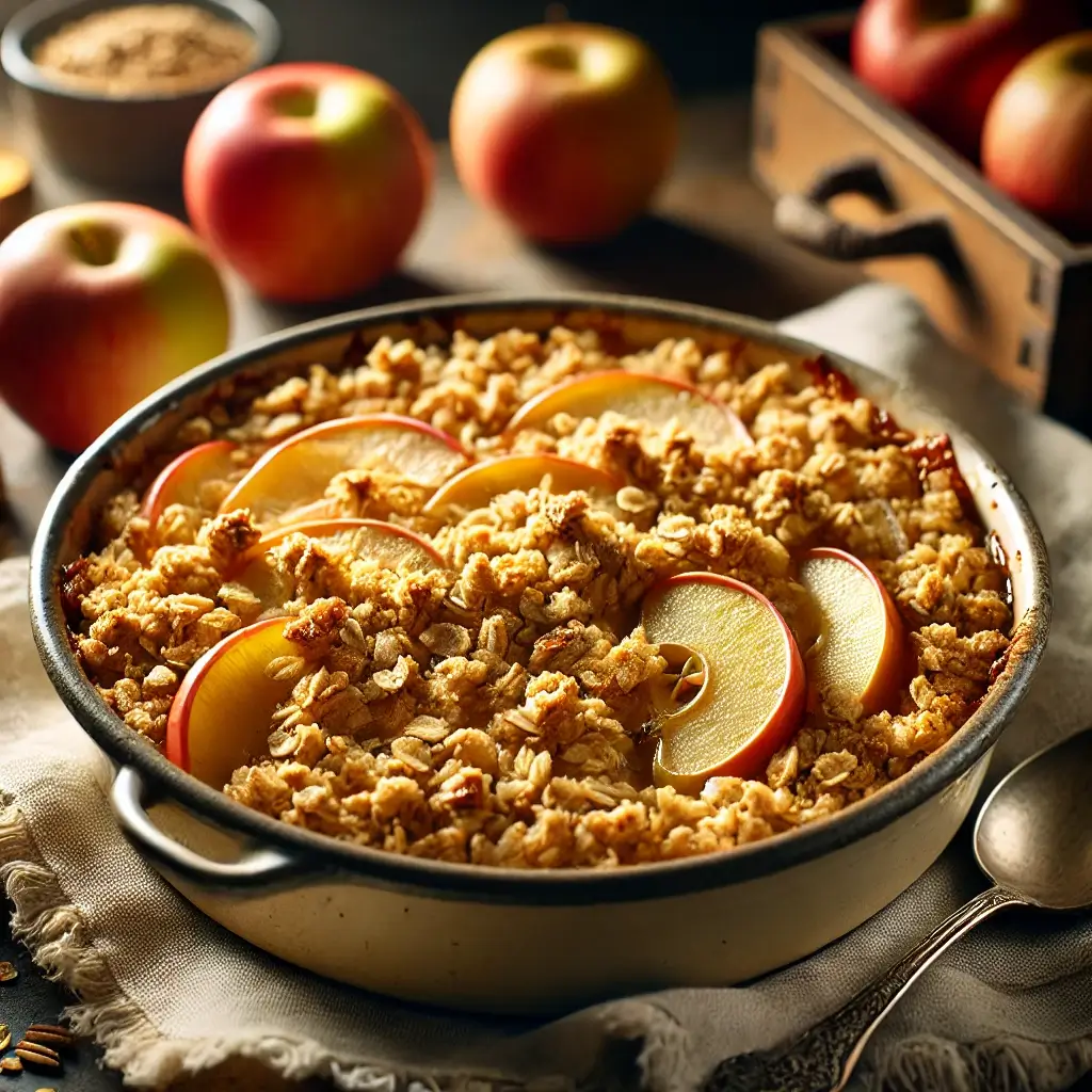 healthy apple crumble recipe