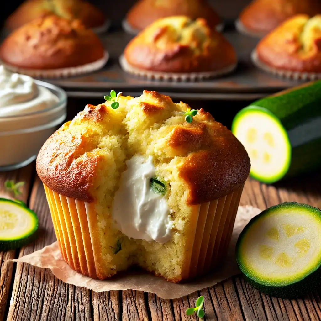 Cream Cheese Zucchini Muffins