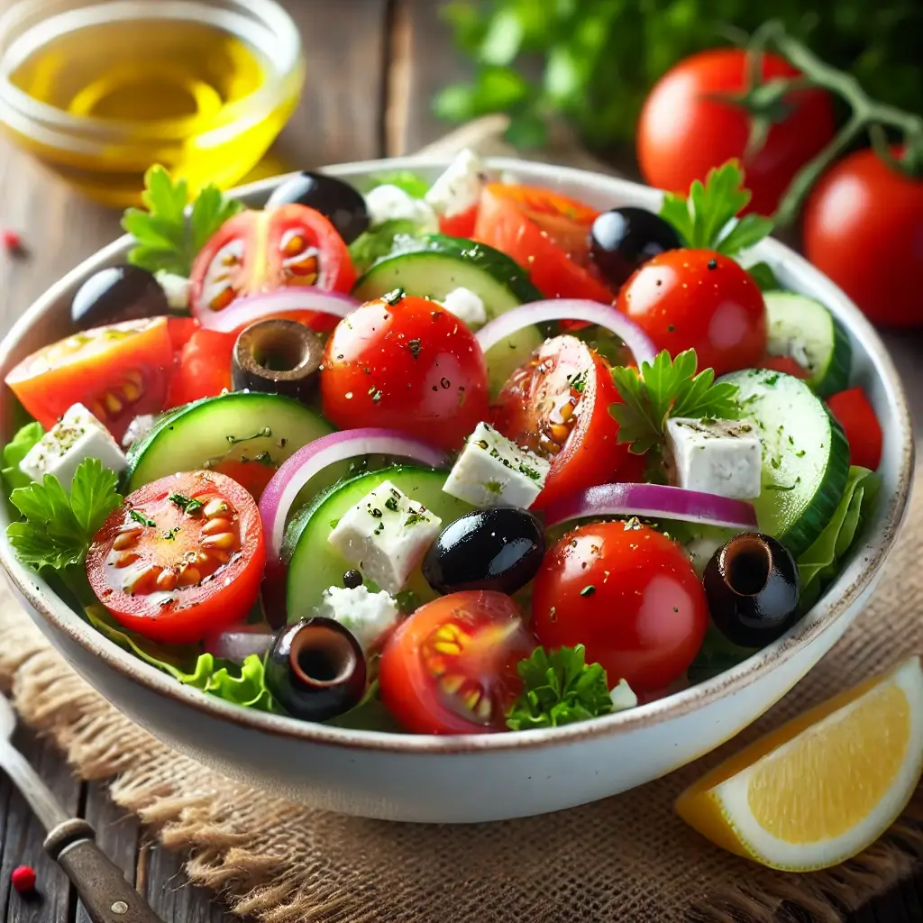 Cucumber Tomato Feta Salad