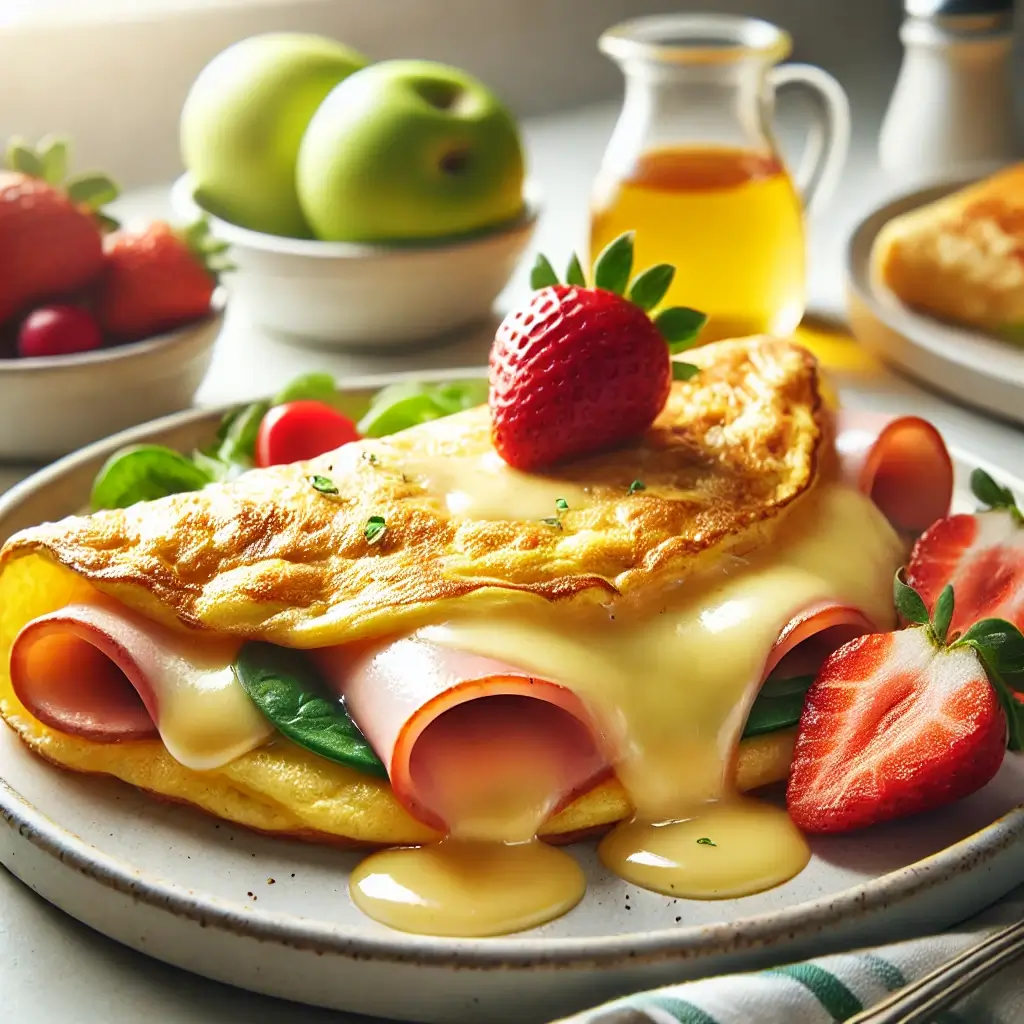 Omelette with Ham and Cheese Recipe for Kids