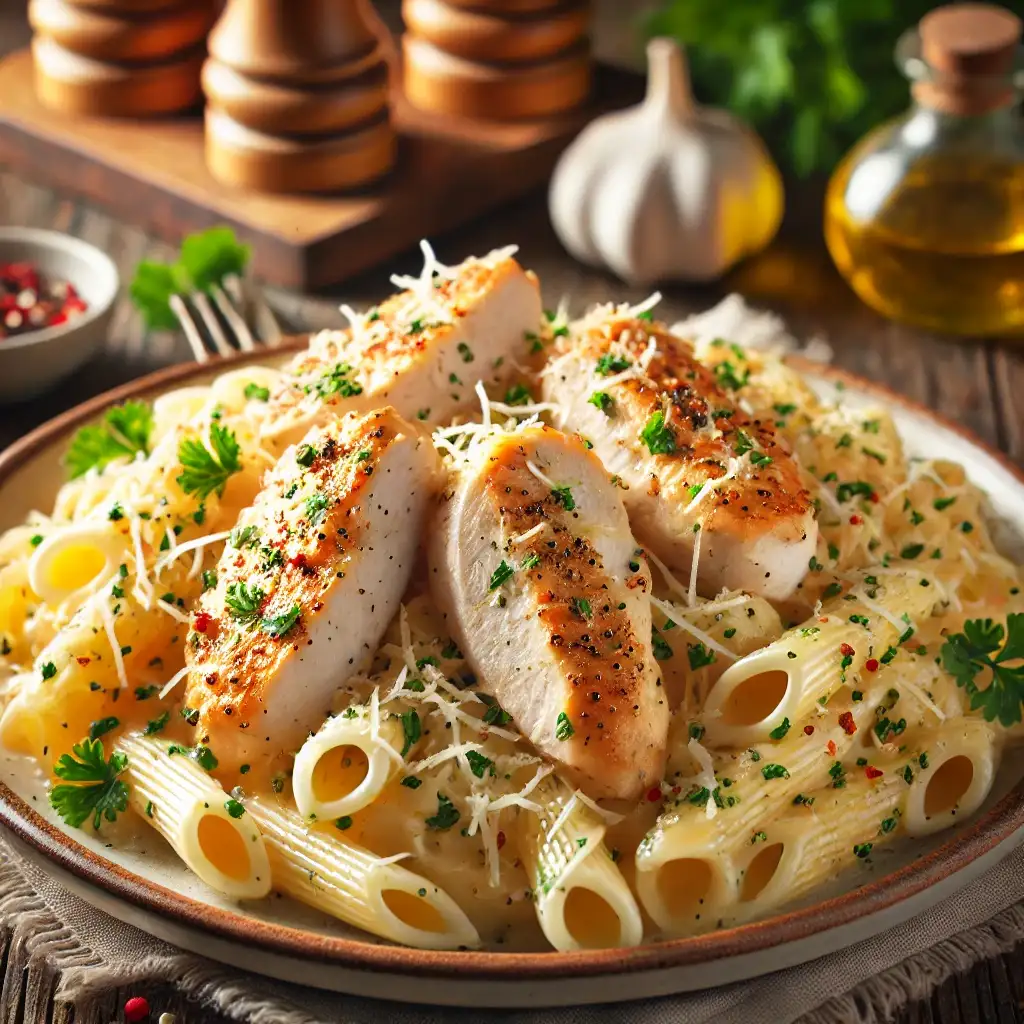 Garlic Parmesan Chicken Pasta