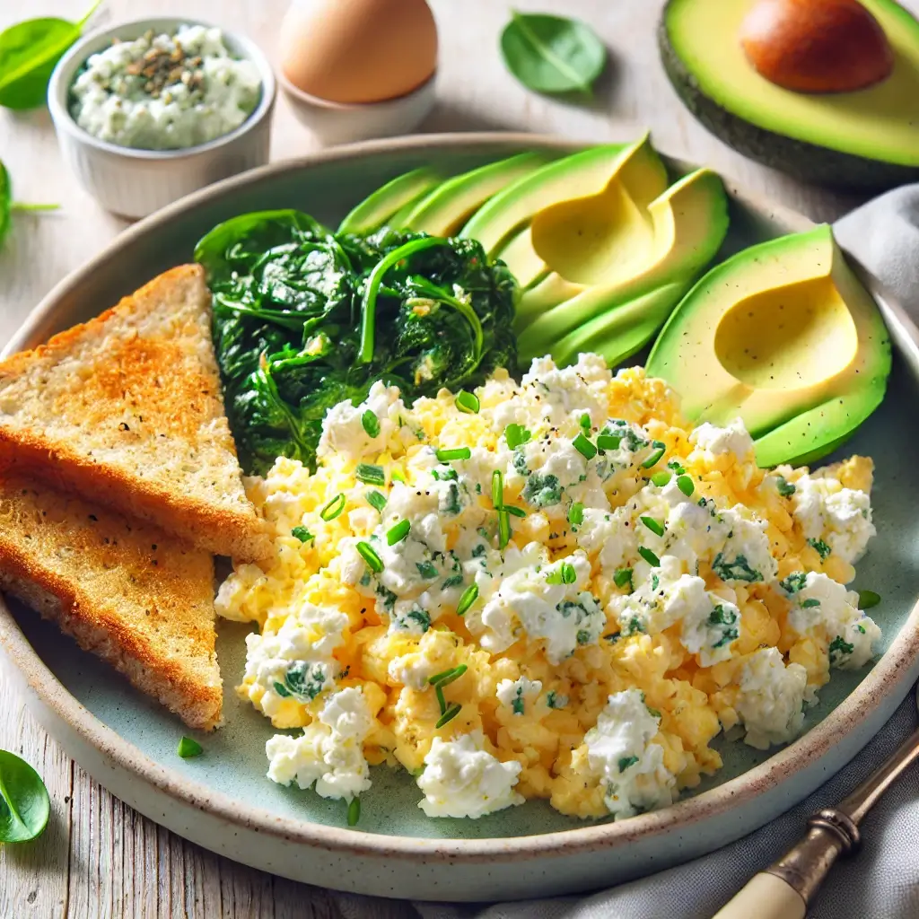 Cottage Cheese Scrambled Eggs