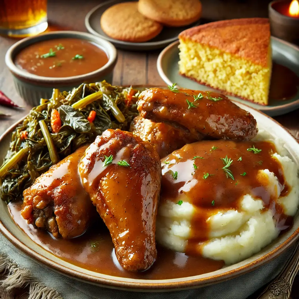 smothered turkey wings