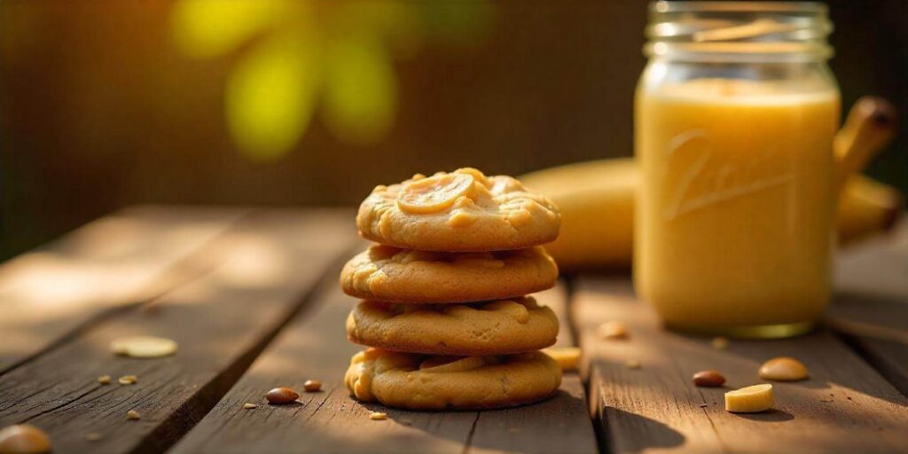 Banana pudding cookies with a hint of vanilla and banana flavor, perfect for any occasion