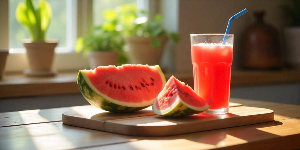 refreshing watermelon juice