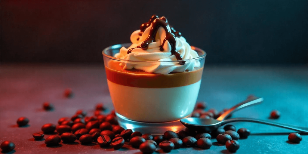 Coffee Panna Cotta in a Glass