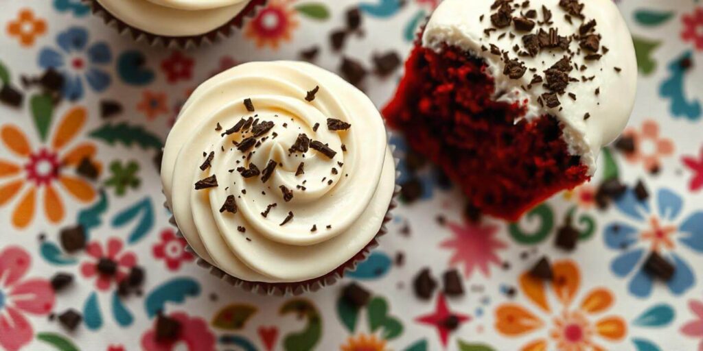 Close-Up of a Red Velvet Cupcake