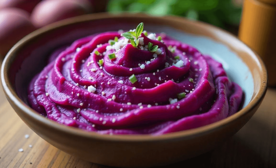 Mashed Purple Sweet Potatoes