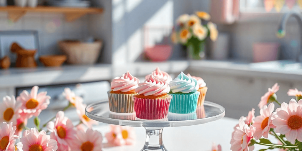 Mini Cupcakes on a Tray