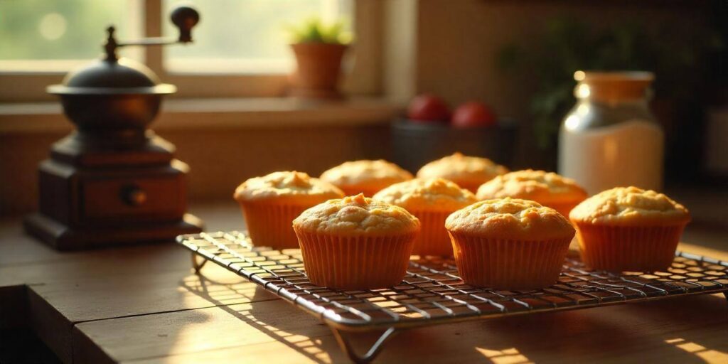 Freshly Baked Coffee Cake Muffins