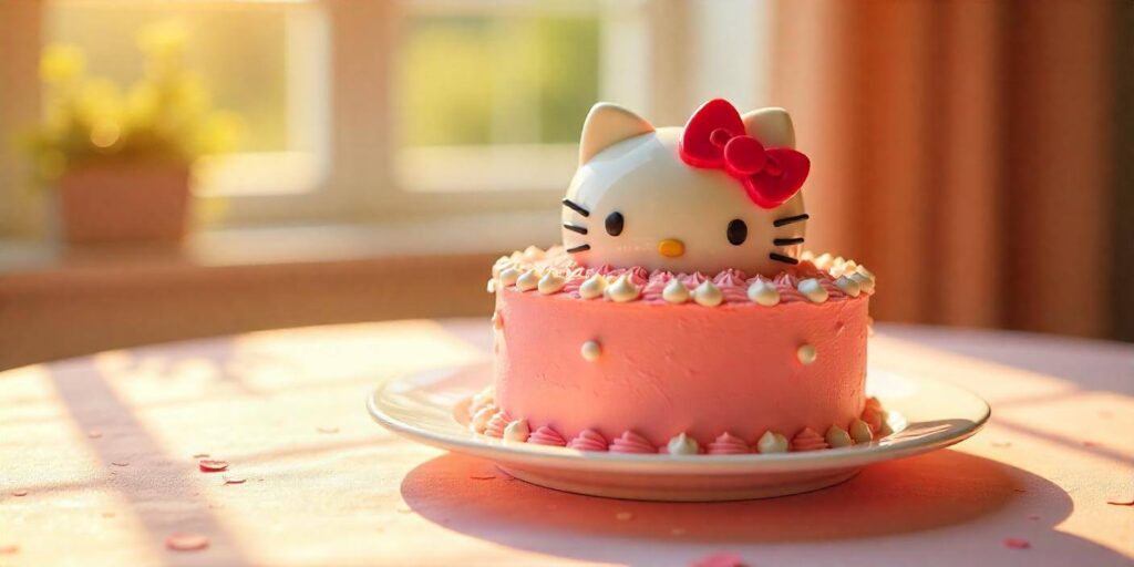 pink Hello Kitty cake