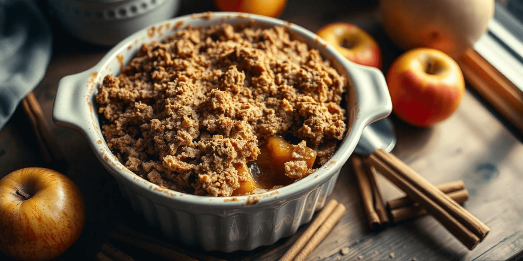 Close-Up of Apple Crumble