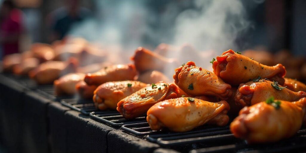 Tender turkey wings covered in rich, flavorful gravy, ready to be served