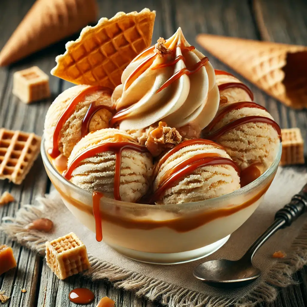 caramel cone ice cream