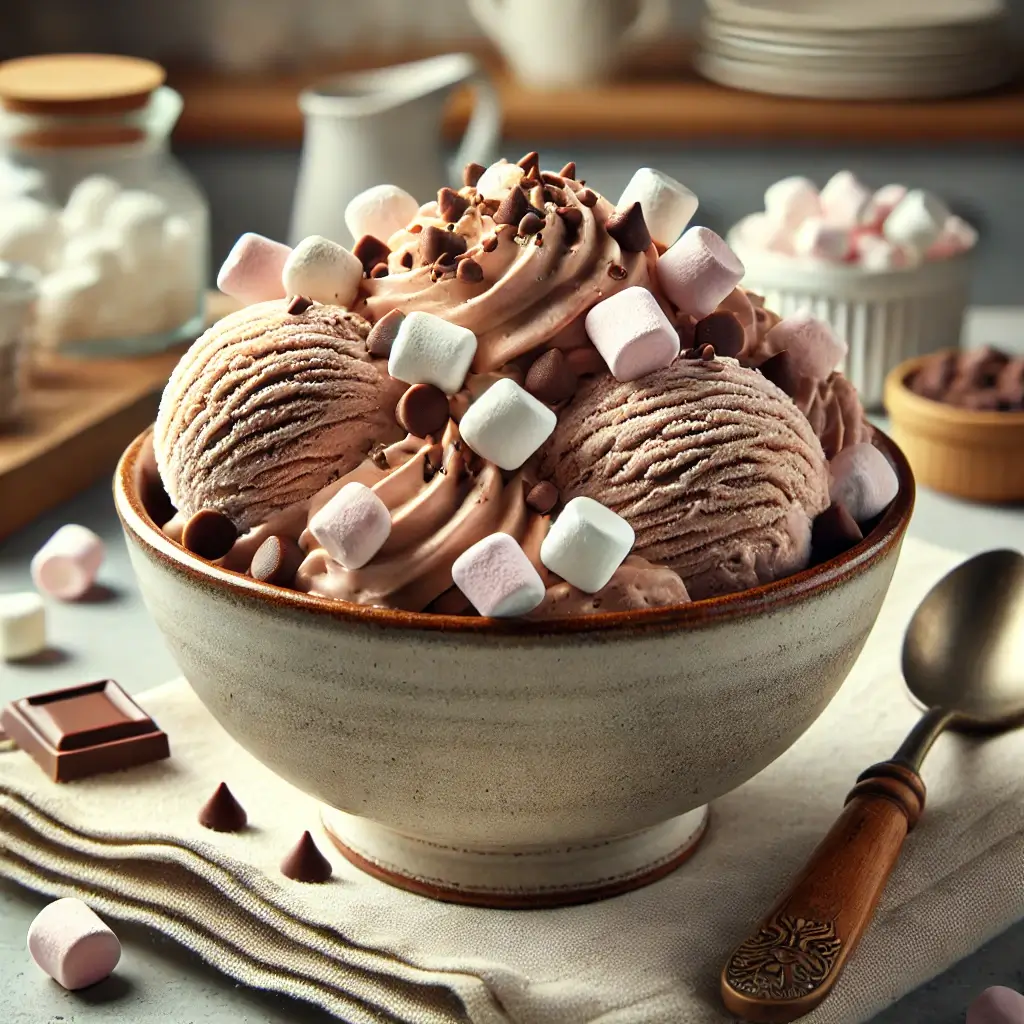 chocolate marshmallow ice cream