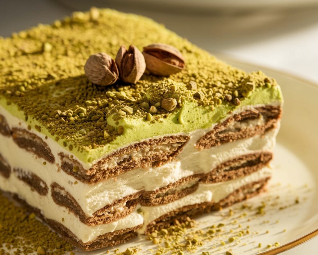 Homemade Pistachio Tiramisu
