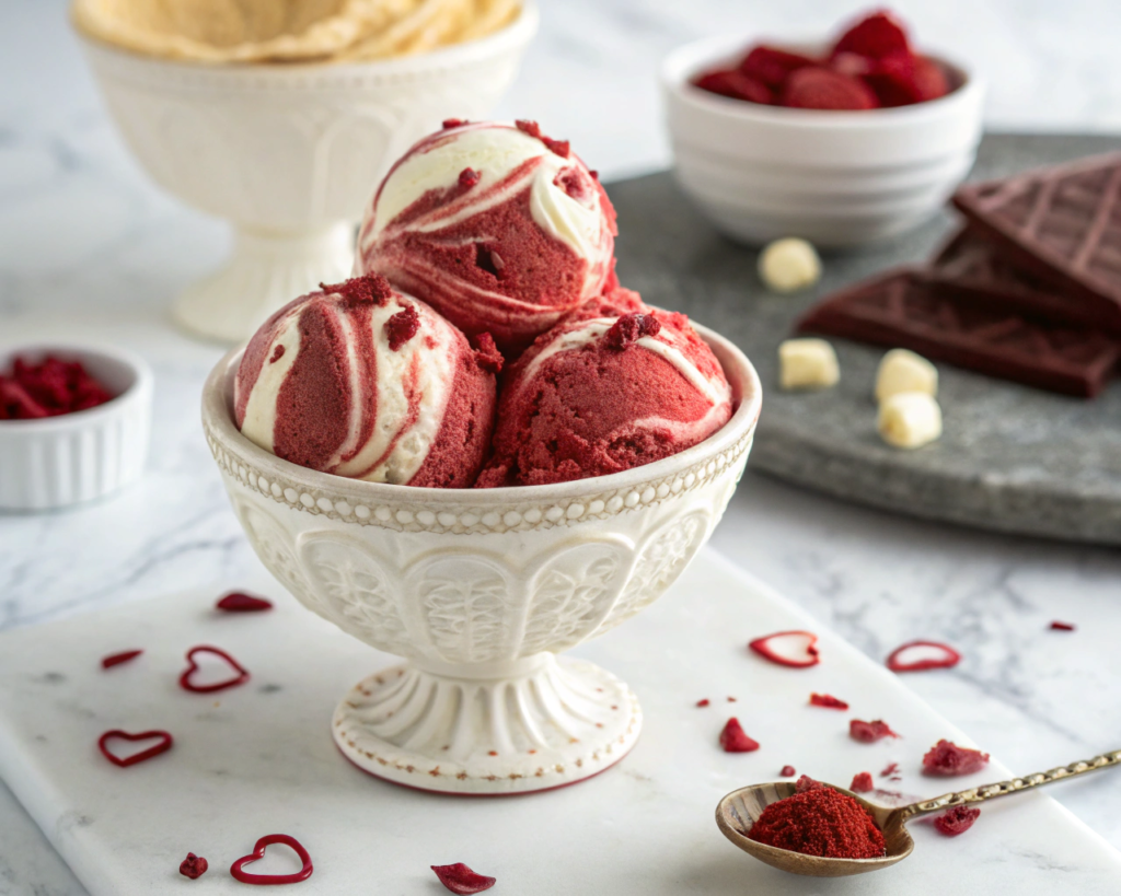 Red velvet ice cream
