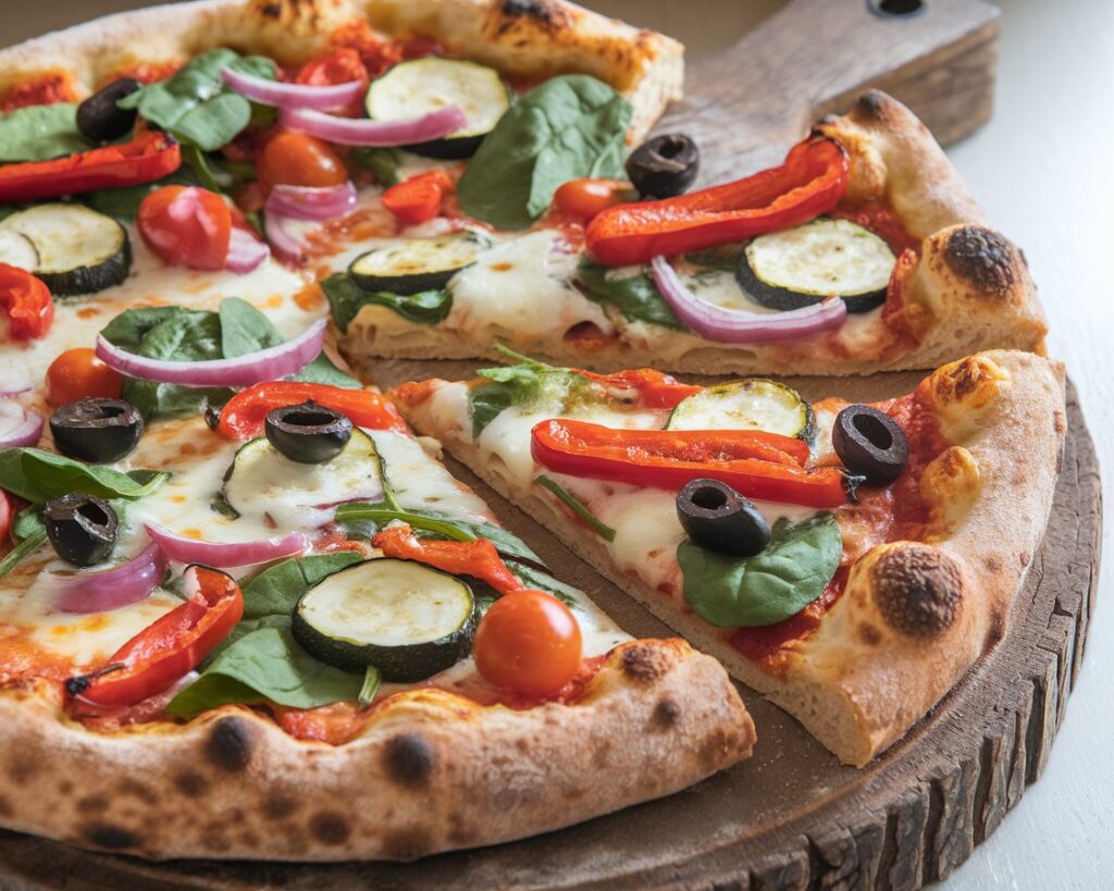 Fresh Vegetarian Pizza recipe