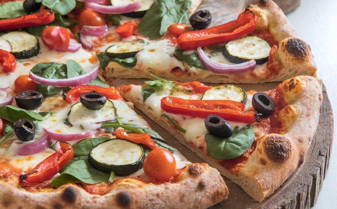 Fresh Vegetarian Pizza recipe