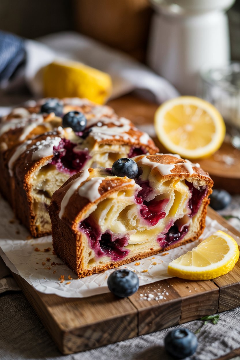 Easy Lemon Blueberry Bread Recipe