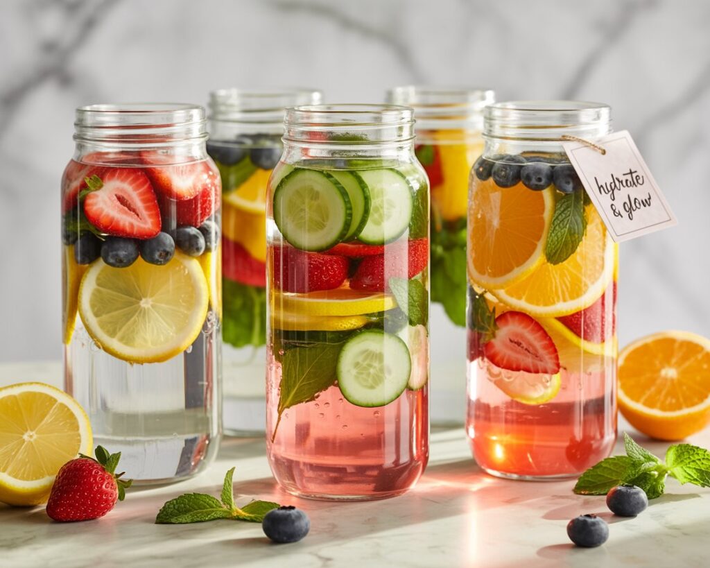DIY infused water for hydration