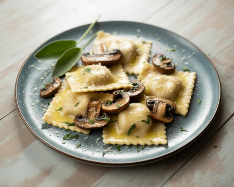 Authentic Mushroom Ravioli Recipe from Italy