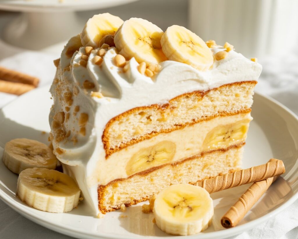 Simple banana pudding cake
