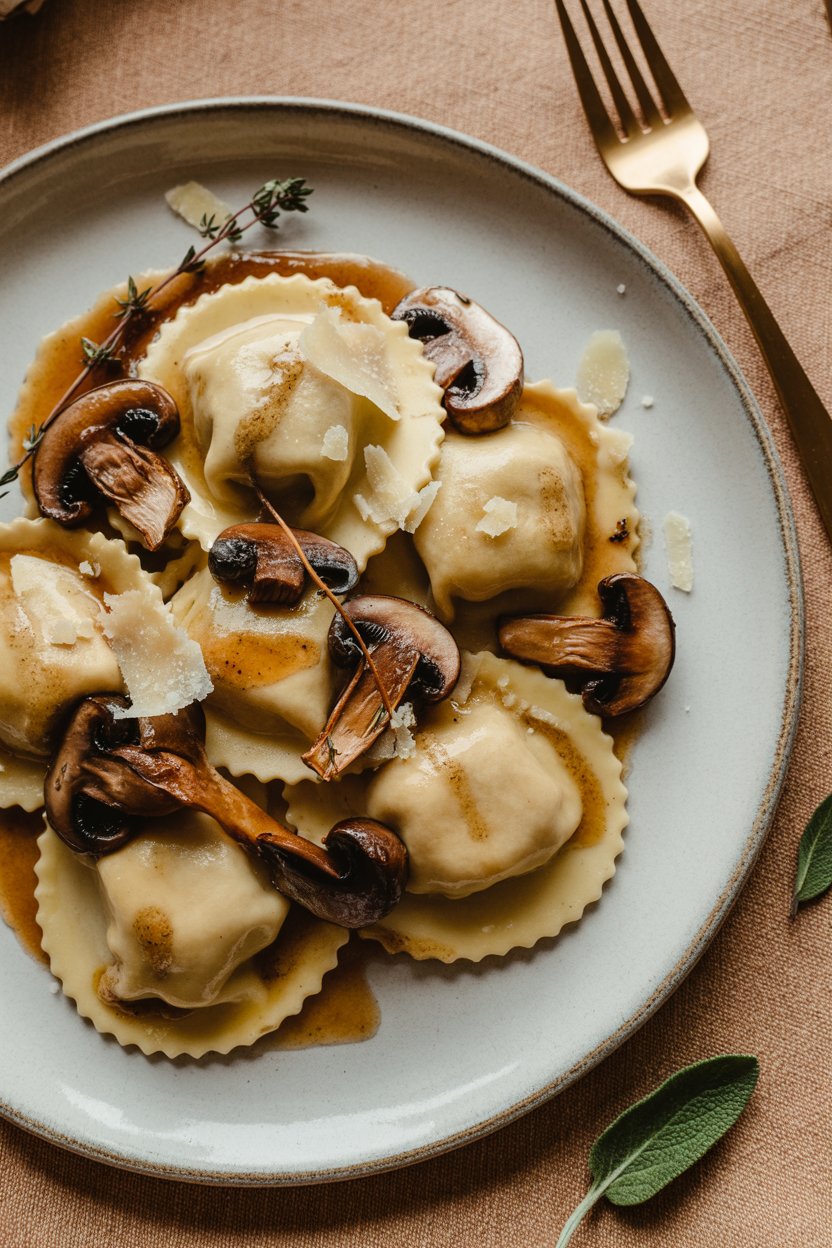 Authentic Mushroom Ravioli Recipe from Italy