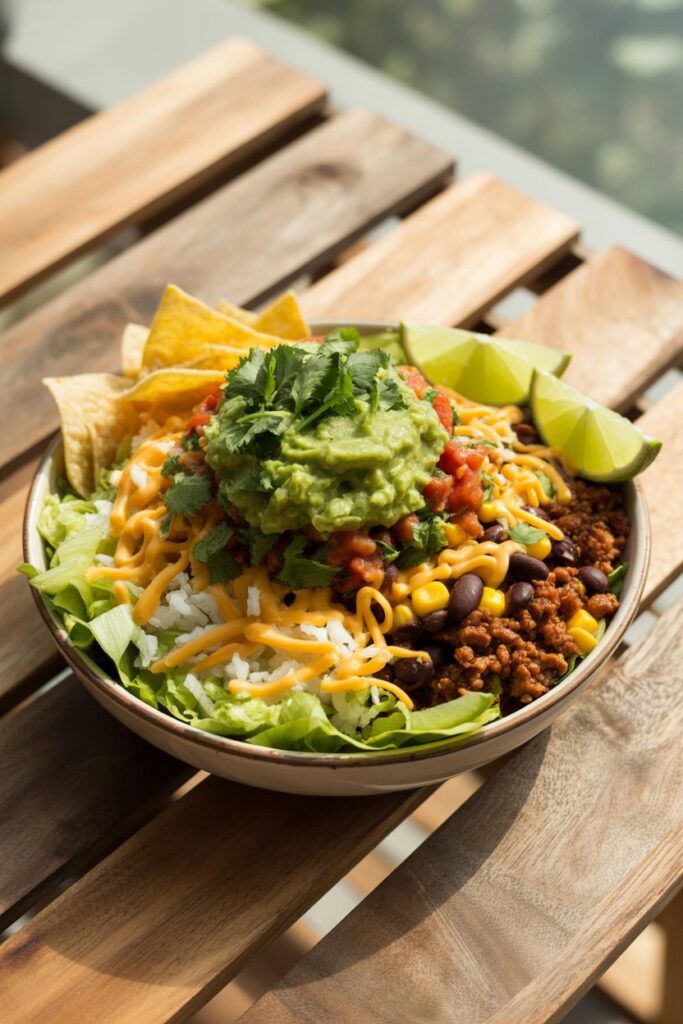 Flavorful taco bowl