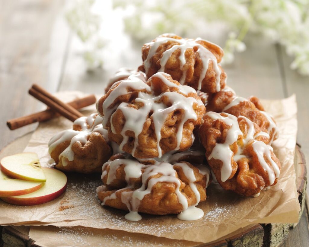Homemade baked apple fritters recipe
