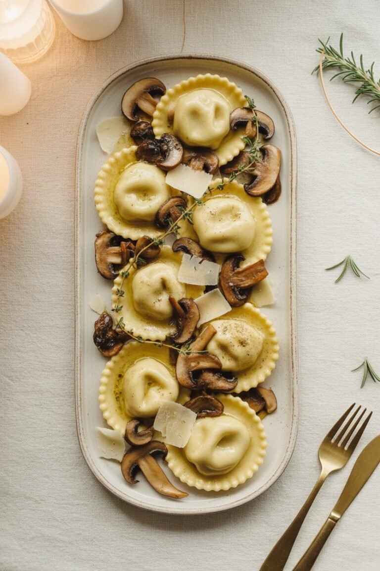 Authentic Mushroom Ravioli Recipe from Italy