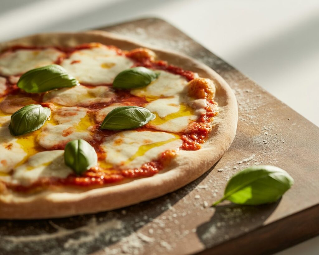 Fast and easy Pizza Pronto meal on a plate